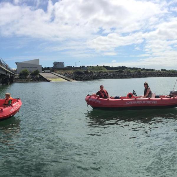 a small boat in a body of water